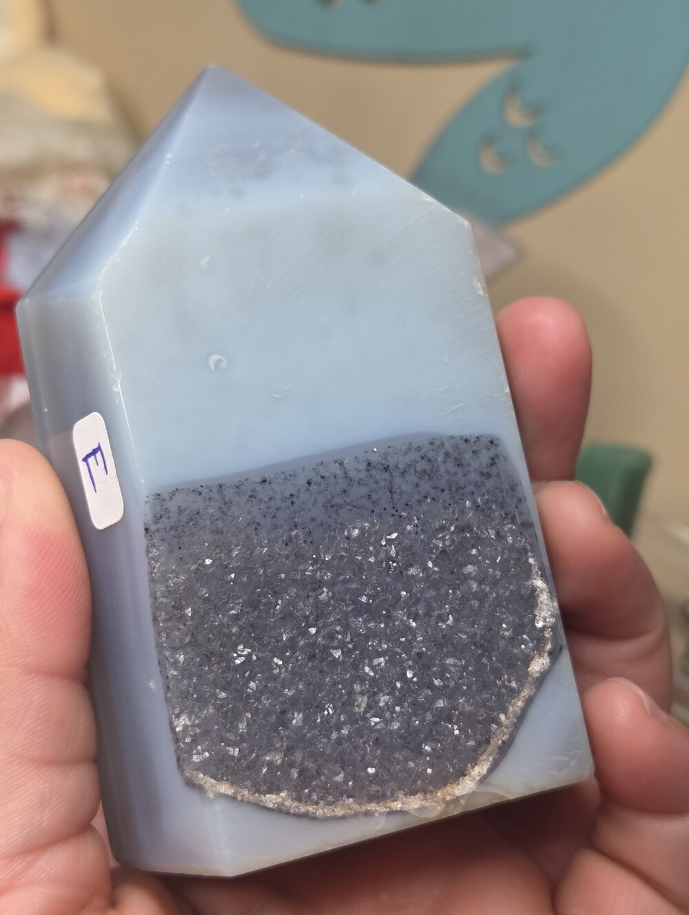 Druzy Agate Tower 3 Inch 1 Lb ( Harmony)